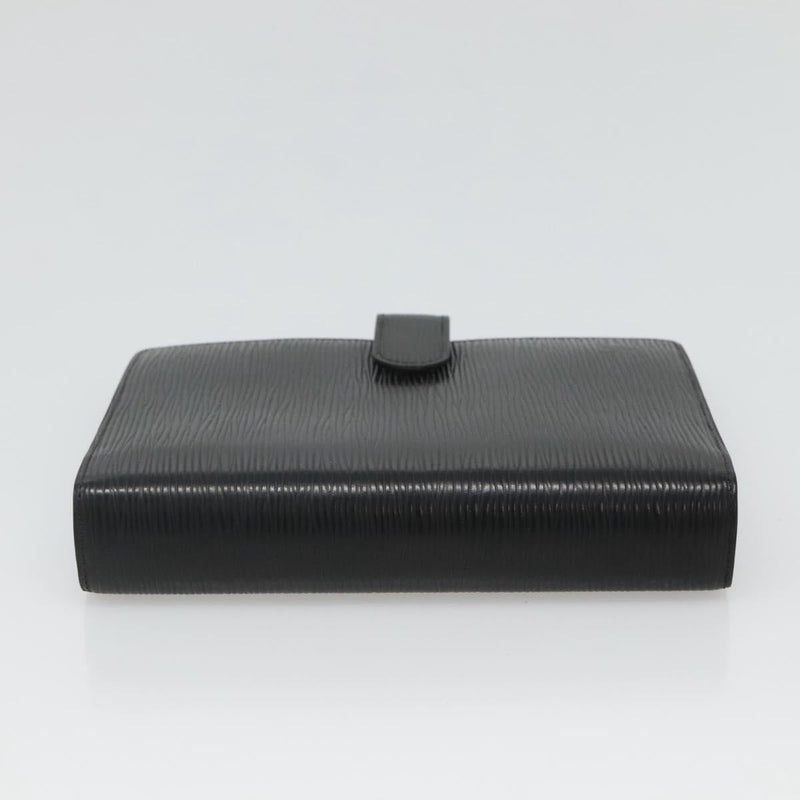 LOUIS VUITTON Epi Agenda MM Day Planner Cover Black R20042 LV Auth bs24981