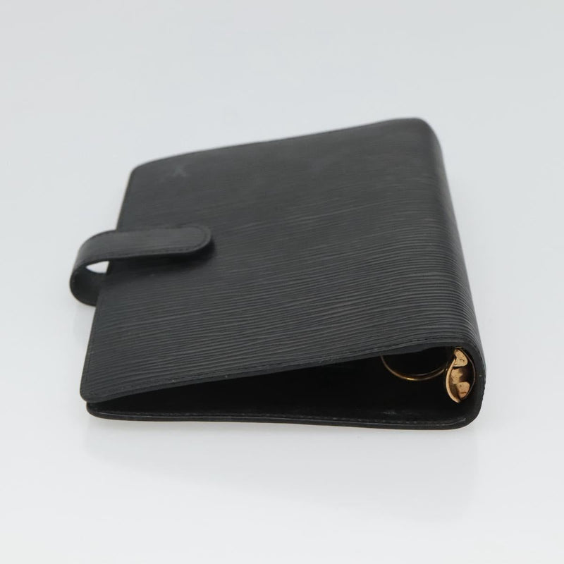 LOUIS VUITTON Epi Agenda MM Day Planner Cover Black R20042 LV Auth bs24981