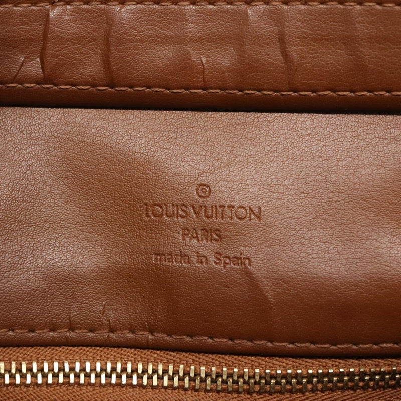LOUIS VUITTON Monogram Vernis Houston Hand Bag Bronze M91122 LV Auth bs24984