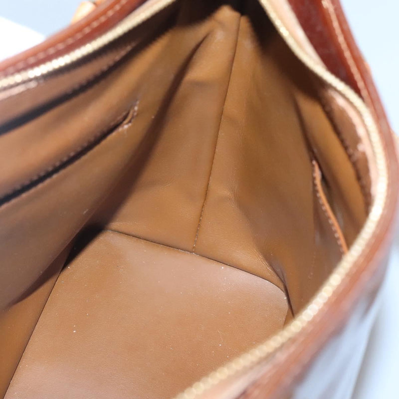 LOUIS VUITTON Monogram Vernis Houston Hand Bag Bronze M91122 LV Auth bs24984