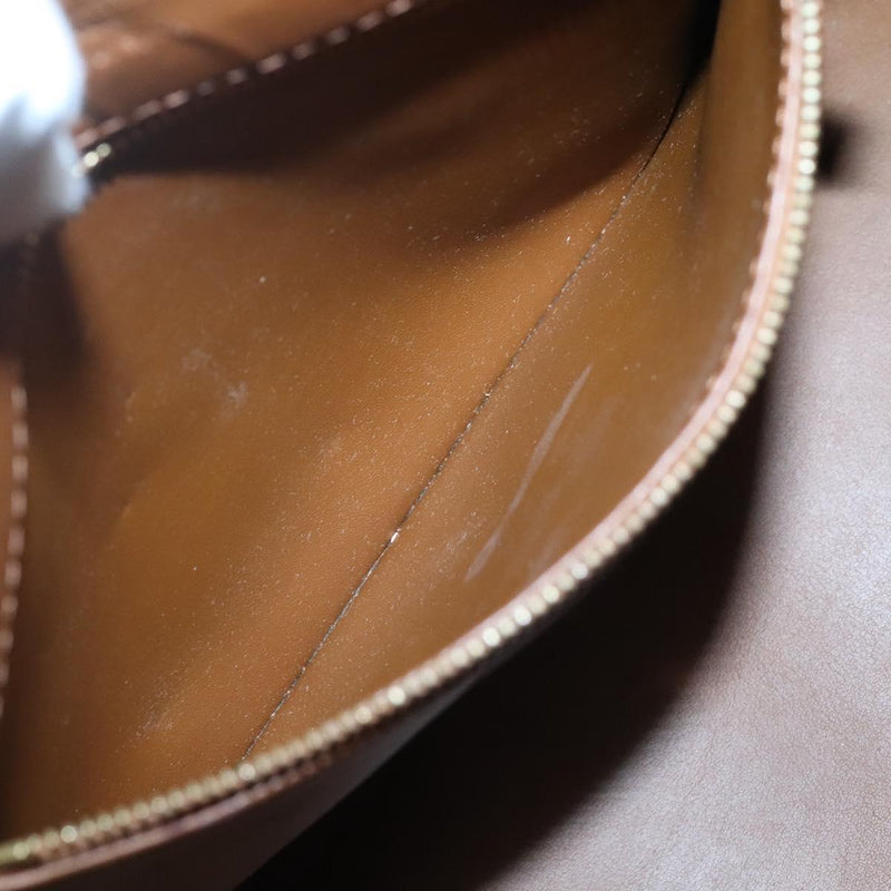 LOUIS VUITTON Monogram Vernis Houston Hand Bag Bronze M91122 LV Auth bs24984