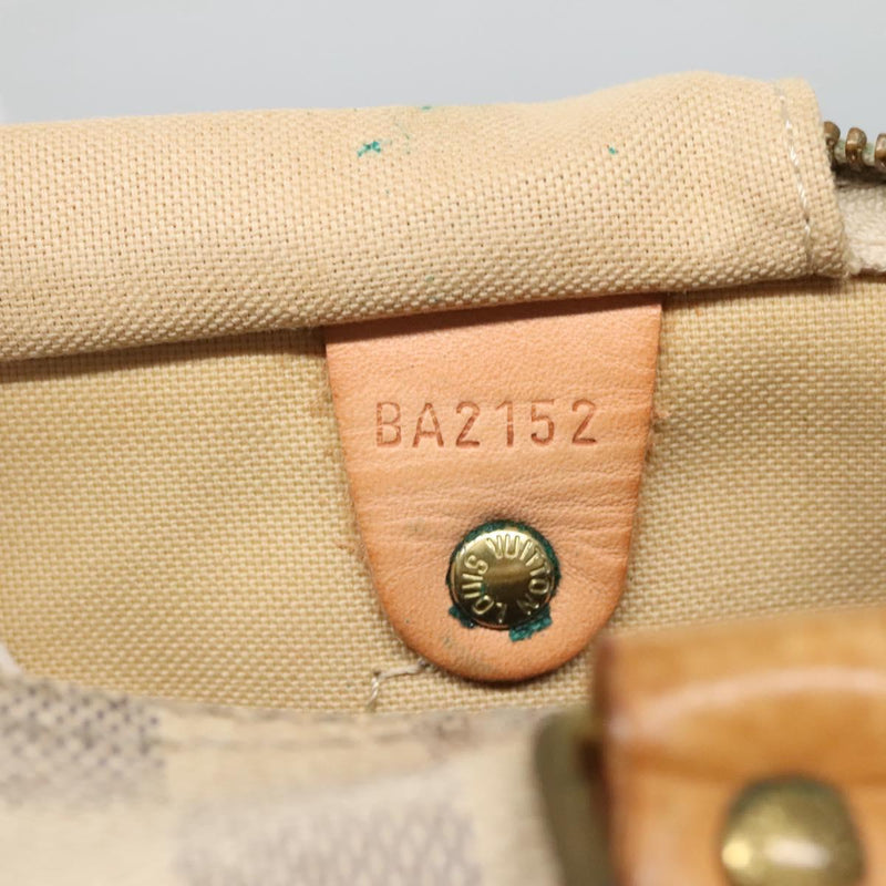 LOUIS VUITTON Damier Azur Speedy 30 Hand Bag N41533 LV Auth bs24986