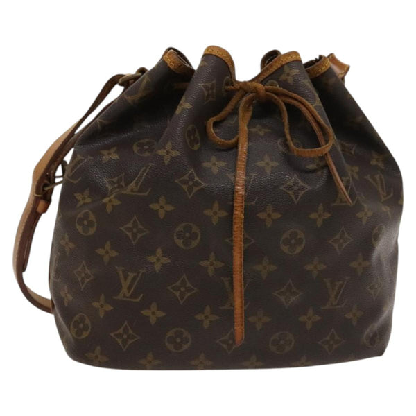 LOUIS VUITTON Monogram Petit Noe Shoulder Bag M42226 LV Auth bs24987