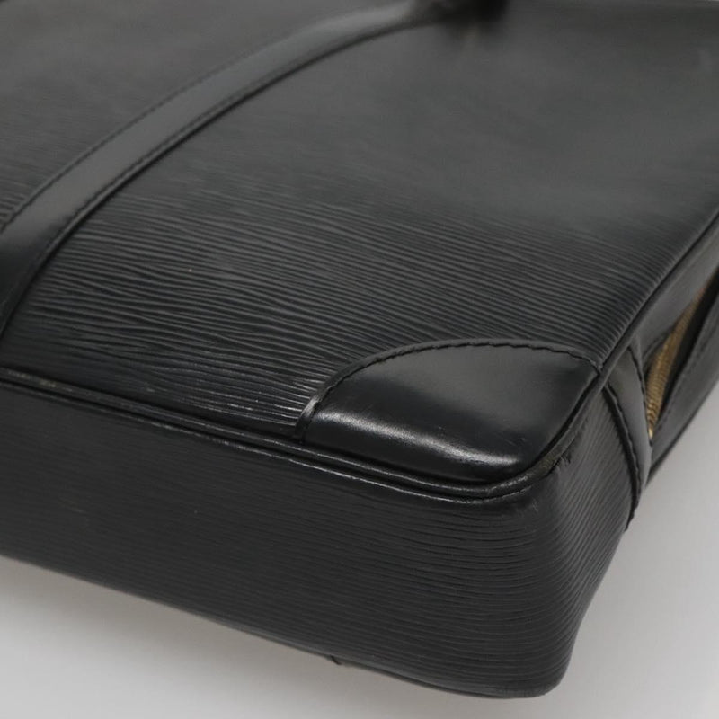 LOUIS VUITTON Epi Porte Documents Voyage Business Bag Black M54472 Auth bs24996