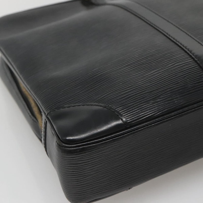 LOUIS VUITTON Epi Porte Documents Voyage Business Bag Black M54472 Auth bs24996
