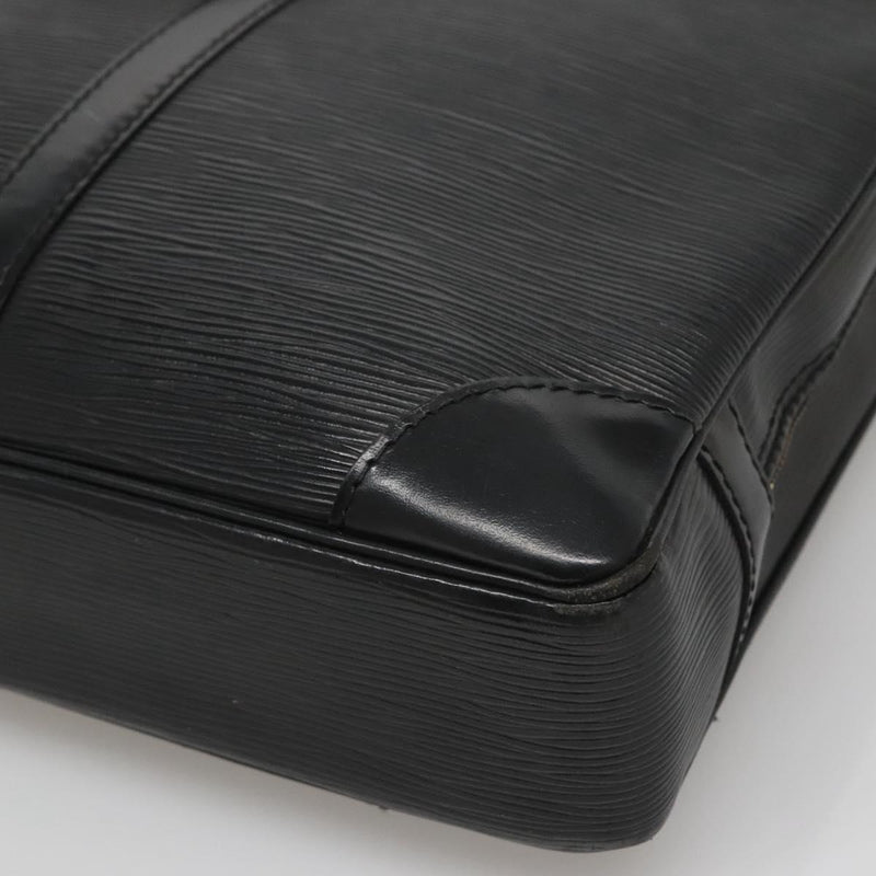 LOUIS VUITTON Epi Porte Documents Voyage Business Bag Black M54472 Auth bs24996