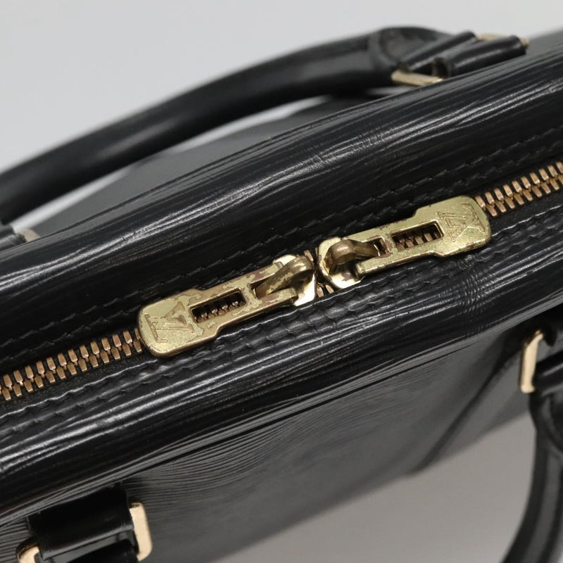 LOUIS VUITTON Epi Porte Documents Voyage Business Bag Black M54472 Auth bs24996