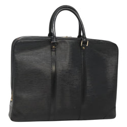 LOUIS VUITTON Epi Porte Documents Voyage Business Bag Black M54472 Auth bs24996