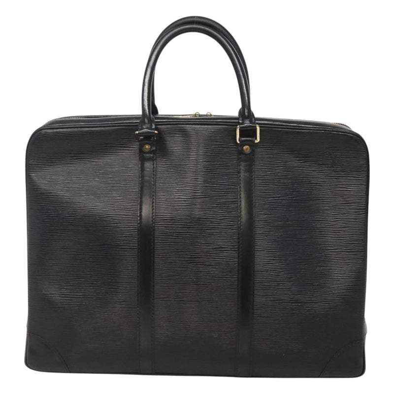 LOUIS VUITTON Epi Porte Documents Voyage Business Bag Black M54472 Auth bs24996