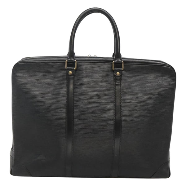 LOUIS VUITTON Epi Porte Documents Voyage Business Bag Black M54472 Auth bs24996