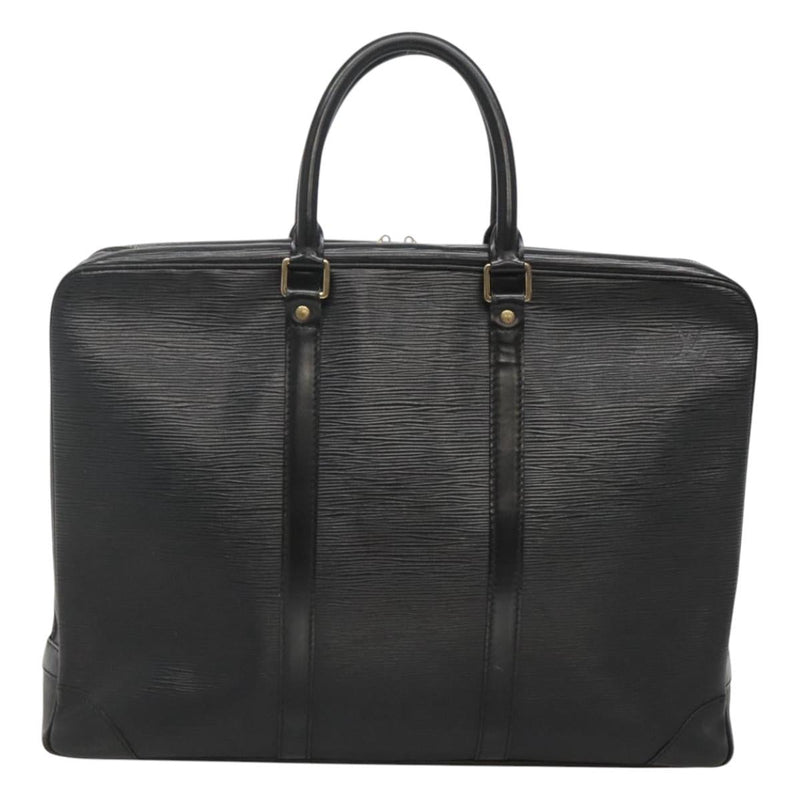 LOUIS VUITTON Epi Porte Documents Voyage Business Bag Black M54472 Auth bs24996