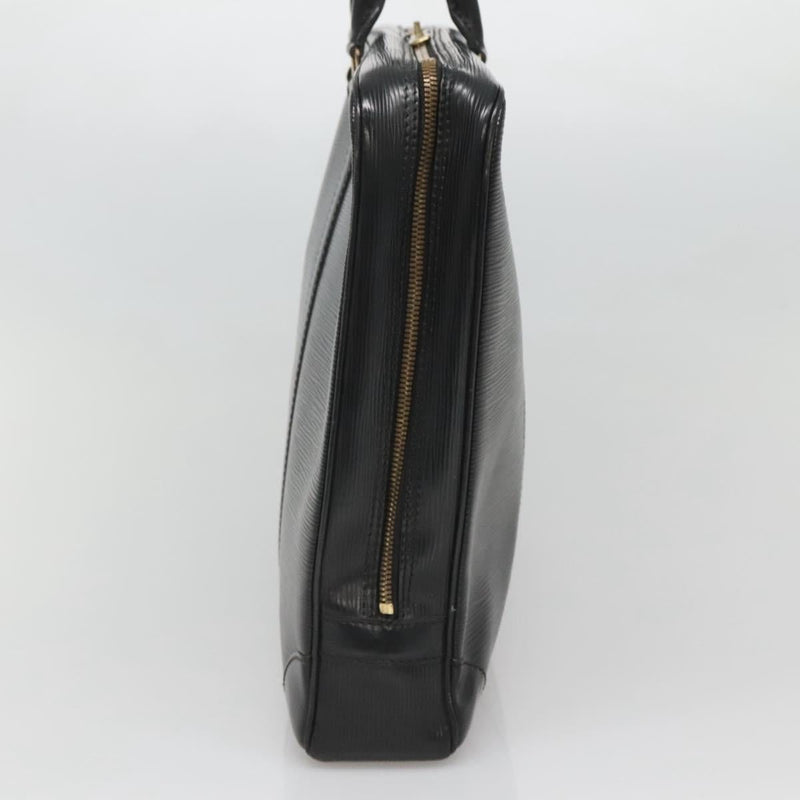LOUIS VUITTON Epi Porte Documents Voyage Business Bag Black M54472 Auth bs24996
