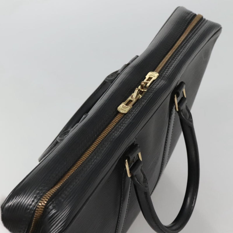 LOUIS VUITTON Epi Porte Documents Voyage Business Bag Black M54472 Auth bs24996