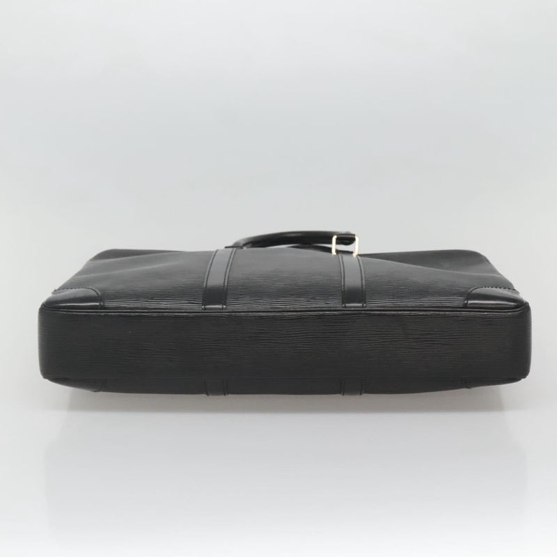 LOUIS VUITTON Epi Porte Documents Voyage Business Bag Black M54472 Auth bs24996
