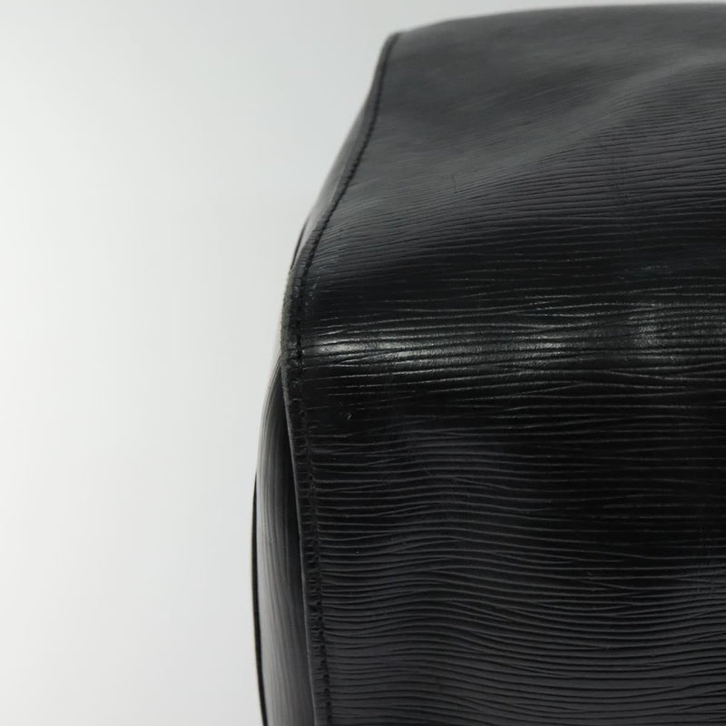 LOUIS VUITTON Epi Keepall 50 Boston Bag Black M42962 LV Auth bs25027