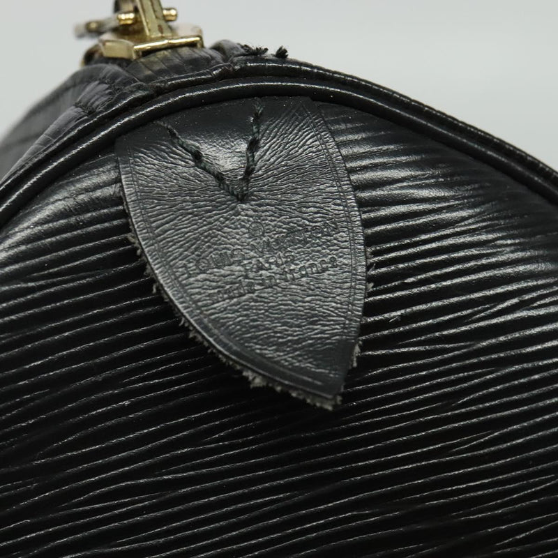 LOUIS VUITTON Epi Keepall 50 Boston Bag Black M42962 LV Auth bs25027