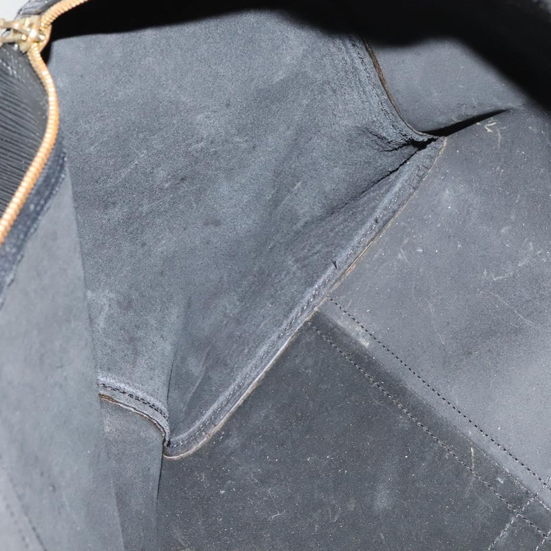 LOUIS VUITTON Epi Keepall 50 Boston Bag Black M42962 LV Auth bs25027