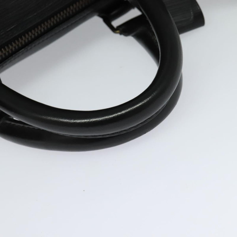 LOUIS VUITTON Epi Keepall 50 Boston Bag Black M42962 LV Auth bs25027