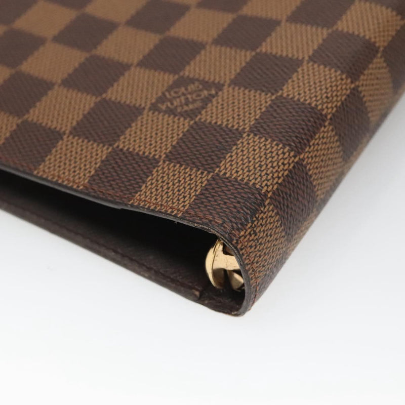 LOUIS VUITTON Damier Ebene Agenda MM Day Planner Cover R20240 LV Auth bs25029