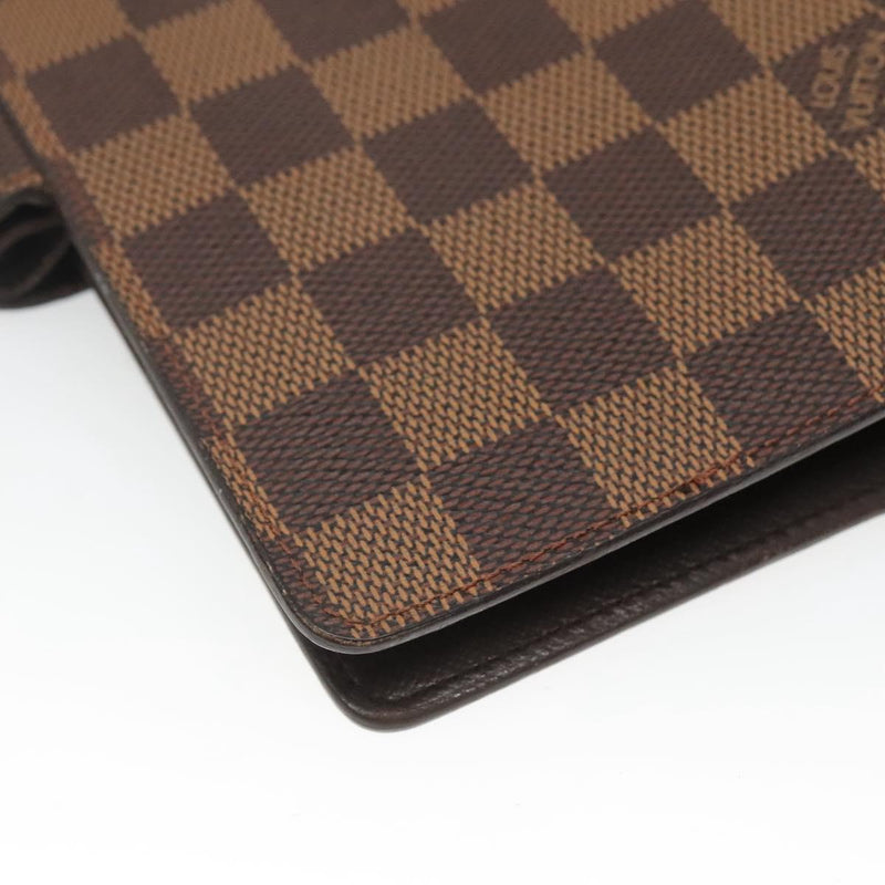 LOUIS VUITTON Damier Ebene Agenda MM Day Planner Cover R20240 LV Auth bs25029