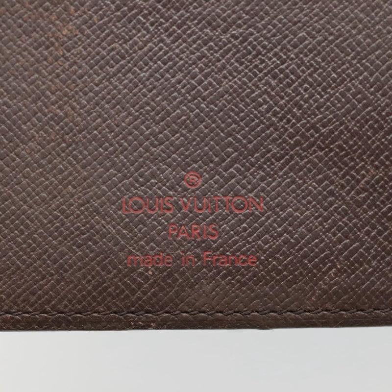 LOUIS VUITTON Damier Ebene Agenda MM Day Planner Cover R20240 LV Auth bs25029