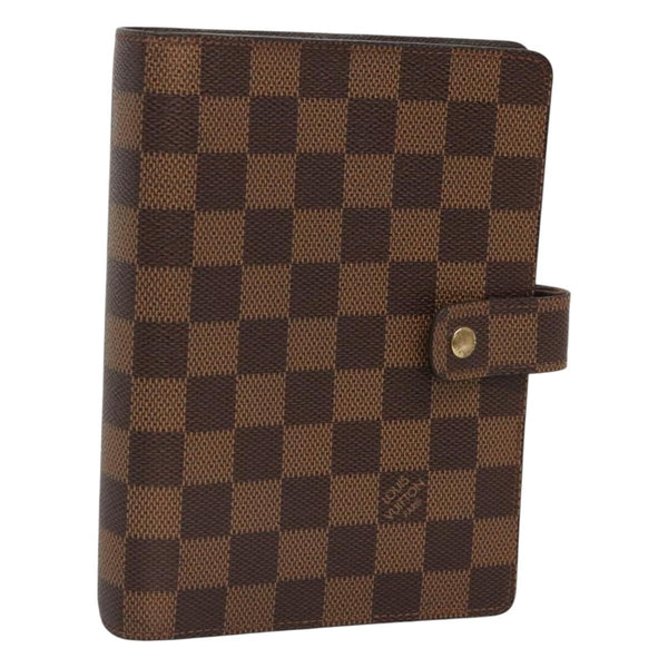LOUIS VUITTON Damier Ebene Agenda MM Day Planner Cover R20240 LV Auth bs25029