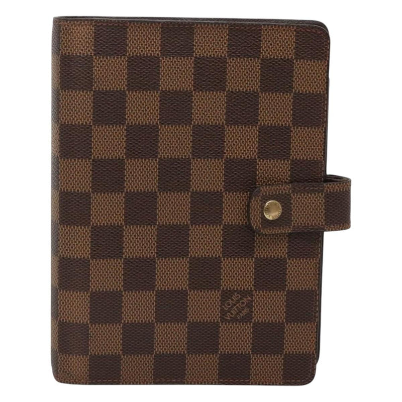 LOUIS VUITTON Damier Ebene Agenda MM Day Planner Cover R20240 LV Auth bs25029