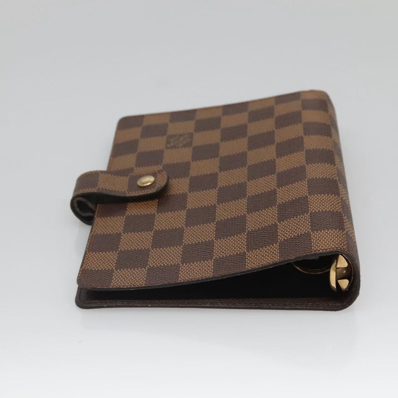 LOUIS VUITTON Damier Ebene Agenda MM Day Planner Cover R20240 LV Auth bs25029