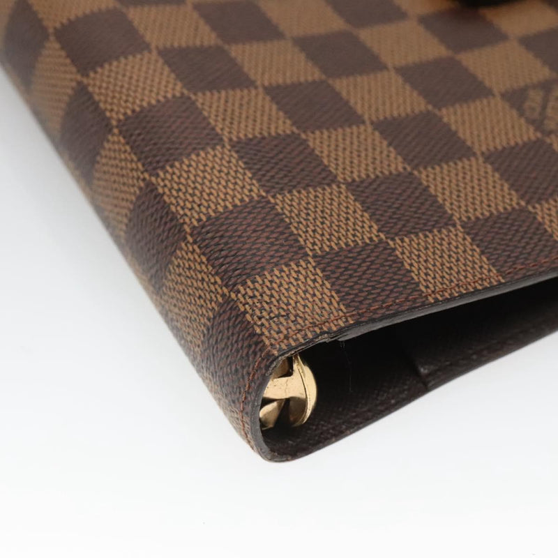 LOUIS VUITTON Damier Ebene Agenda MM Day Planner Cover R20240 LV Auth bs25029