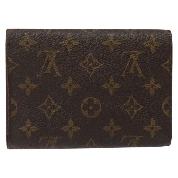 LOUIS VUITTON Monogram Porte Tresor Etui Papie Wallet M61202 LV Auth bs25035