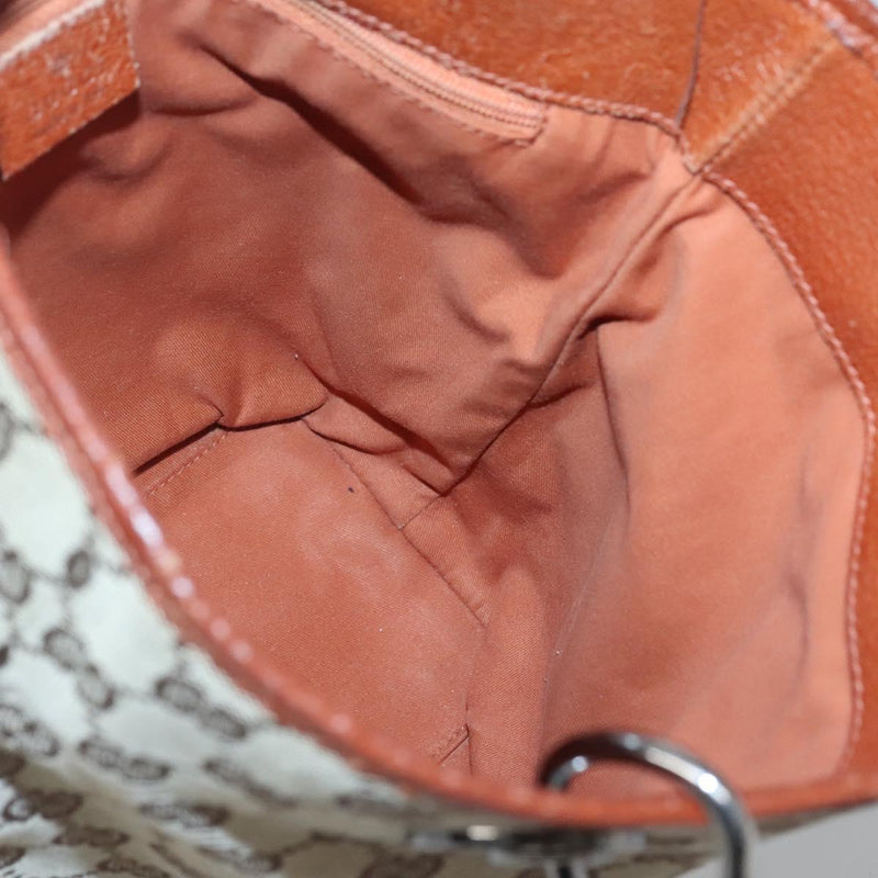 GUCCI GG Canvas Shoulder Bag Beige 120840 Auth bs25053