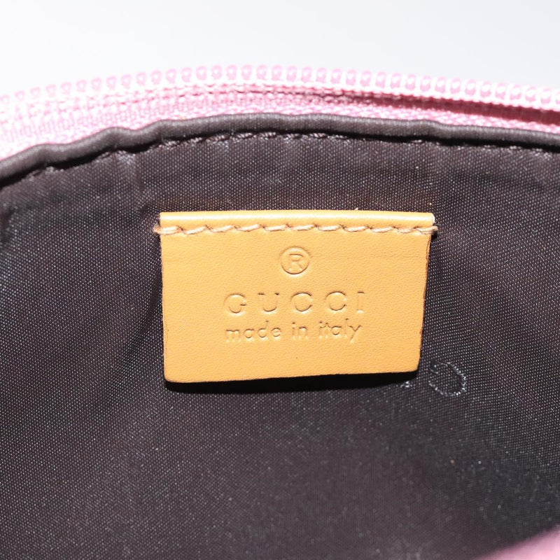 GUCCI Accessory Pouch Suede Pink Gold 039 1103 2123 Auth bs25060