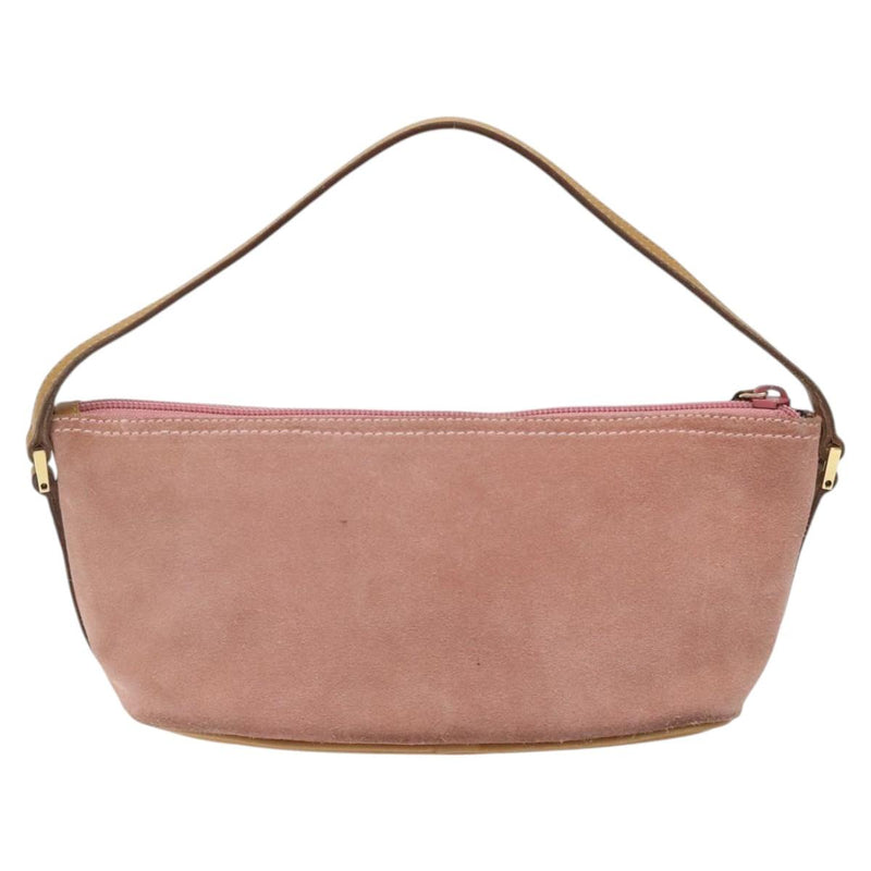 GUCCI Accessory Pouch Suede Pink Gold 039 1103 2123 Auth bs25060