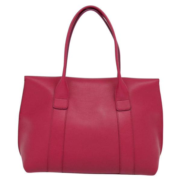 Salvatore Ferragamo Gancini Tote Bag Leather Pink Gold Auth EC1033