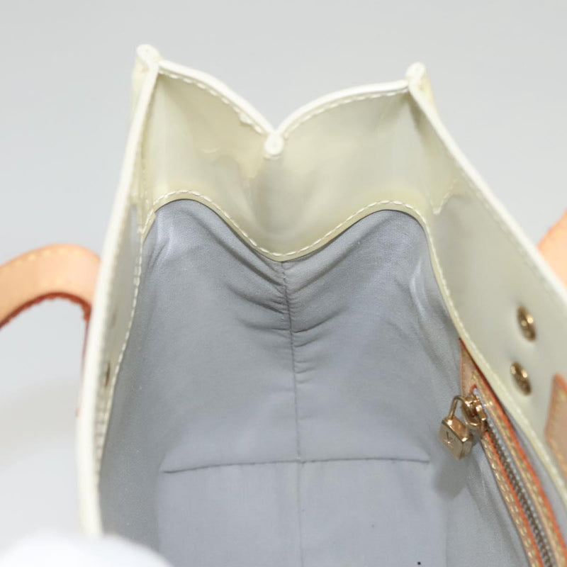 LOUIS VUITTON Monogram Vernis Reade PM Hand Bag Perle M91336 LV Auth ep8630