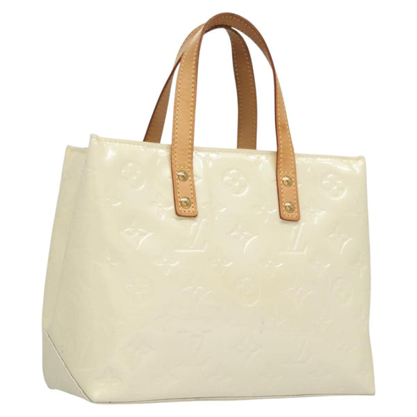 LOUIS VUITTON Monogram Vernis Reade PM Hand Bag Perle M91336 LV Auth ep8630