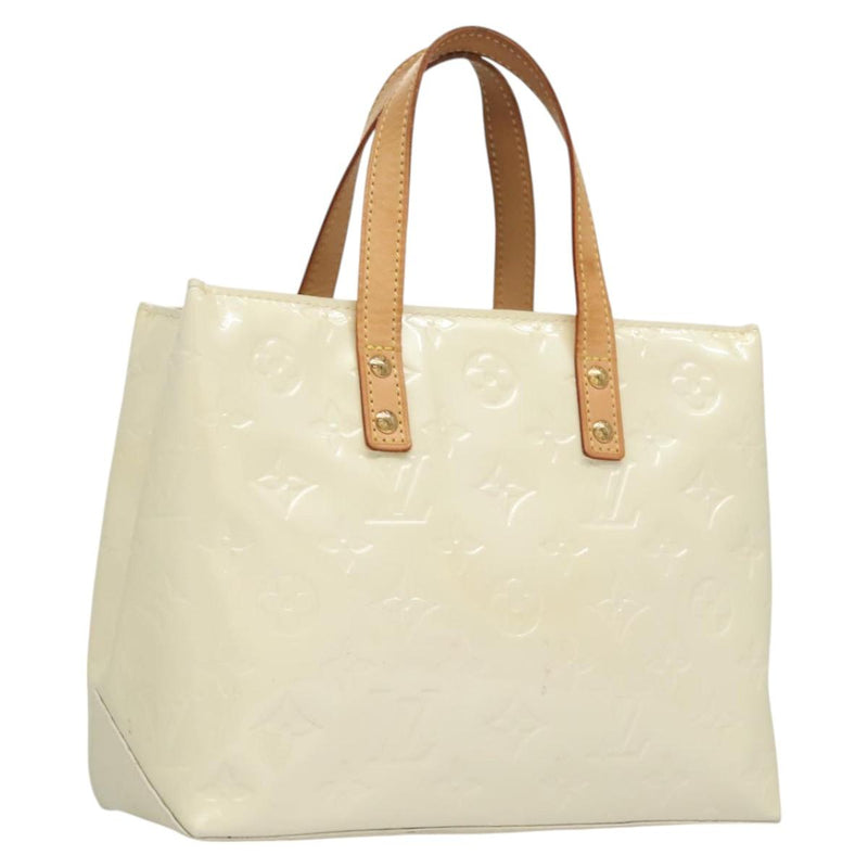 LOUIS VUITTON Monogram Vernis Reade PM Hand Bag Perle M91336 LV Auth ep8630