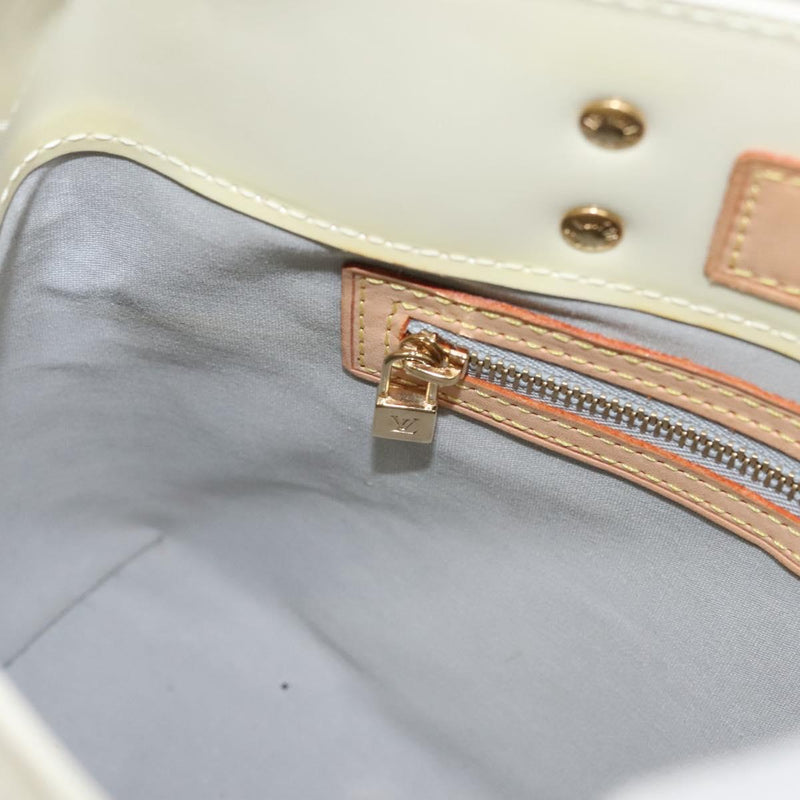 LOUIS VUITTON Monogram Vernis Reade PM Hand Bag Perle M91336 LV Auth ep8630