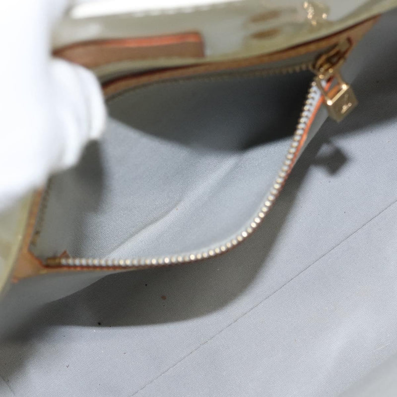 LOUIS VUITTON Monogram Vernis Reade PM Hand Bag Perle M91336 LV Auth ep8630