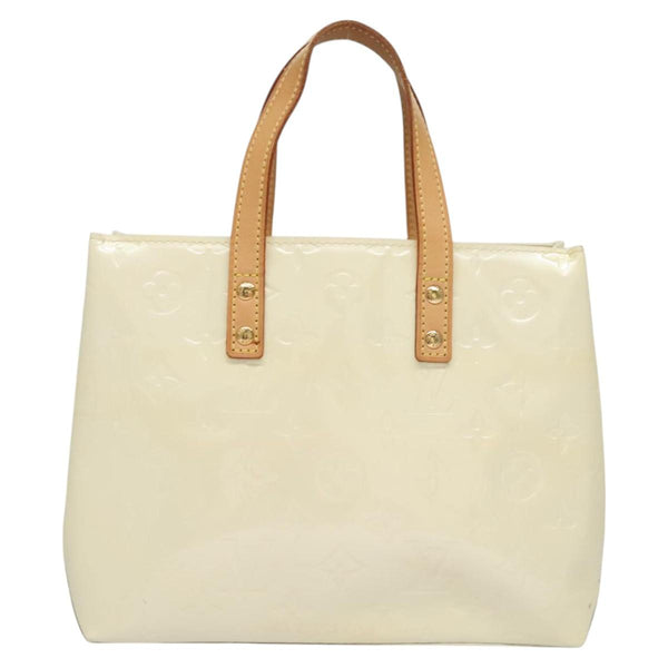 LOUIS VUITTON Monogram Vernis Reade PM Hand Bag Perle M91336 LV Auth ep8630