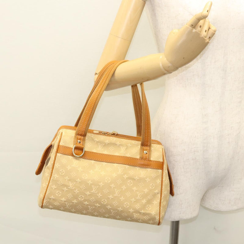 LOUIS VUITTON Monogram Mini Josephine PM Hand Bag Beige M92416 LV Auth ep8645