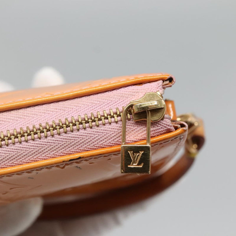 LOUIS VUITTON Vernis Lexington Pouch Marshmallow Pink M91057 LV Auth ep8666
