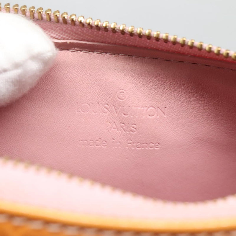LOUIS VUITTON Vernis Lexington Pouch Marshmallow Pink M91057 LV Auth ep8666