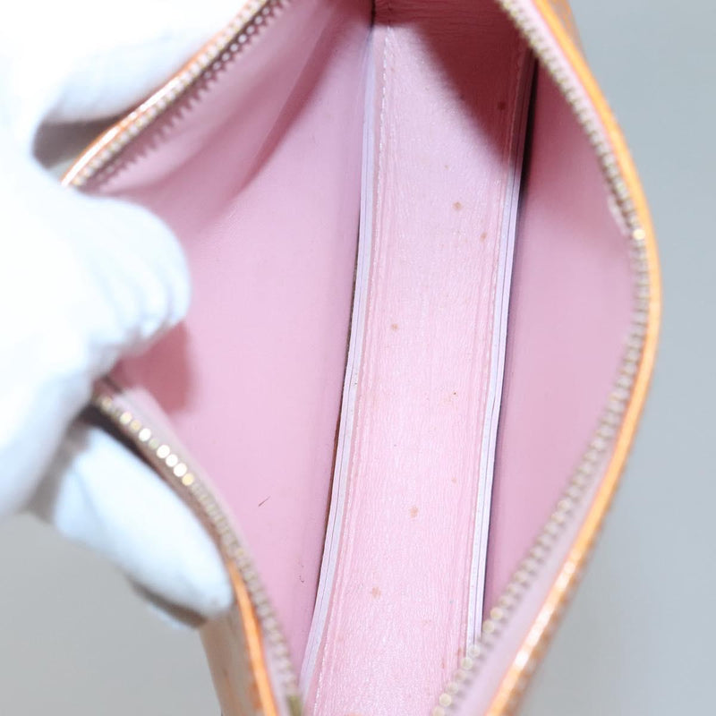 LOUIS VUITTON Vernis Lexington Pouch Marshmallow Pink M91057 LV Auth ep8666