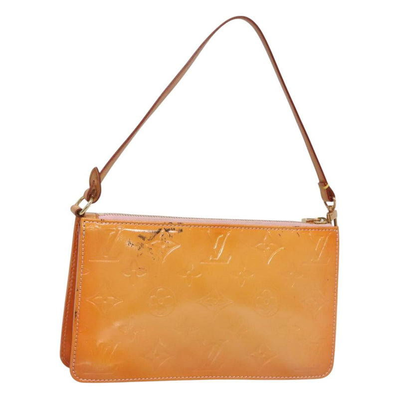 LOUIS VUITTON Vernis Lexington Pouch Marshmallow Pink M91057 LV Auth ep8666