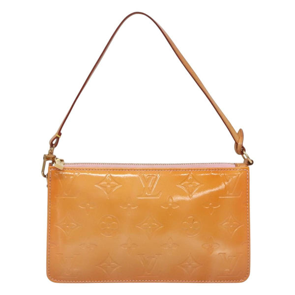 LOUIS VUITTON Vernis Lexington Pouch Marshmallow Pink M91057 LV Auth ep8666