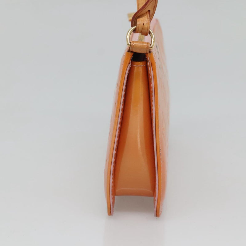 LOUIS VUITTON Vernis Lexington Pouch Marshmallow Pink M91057 LV Auth ep8666