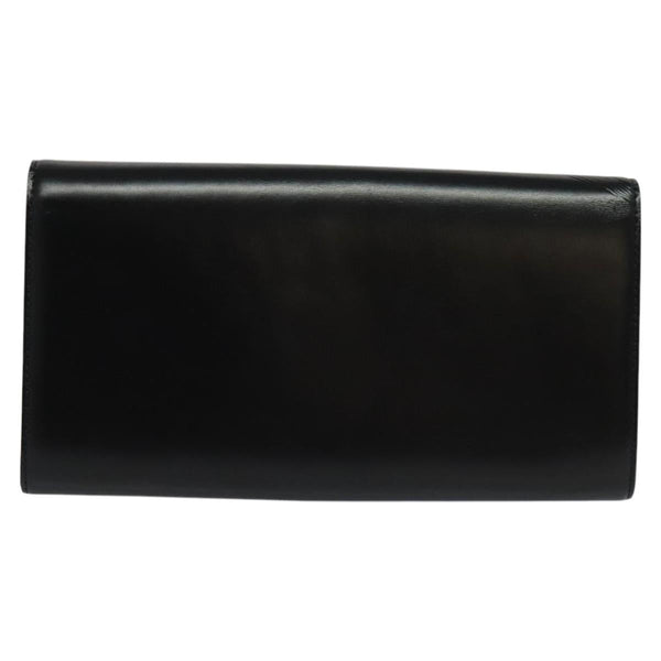 LOUIS VUITTON Opera Line Aegean Clutch Bag Leather Black M63962 LV Auth ep8687