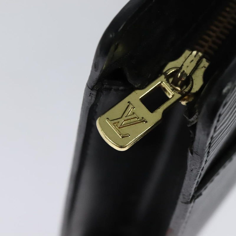 LOUIS VUITTON Epi Pochette Homme Clutch Bag Black Noir M52522 LV Auth ep8688