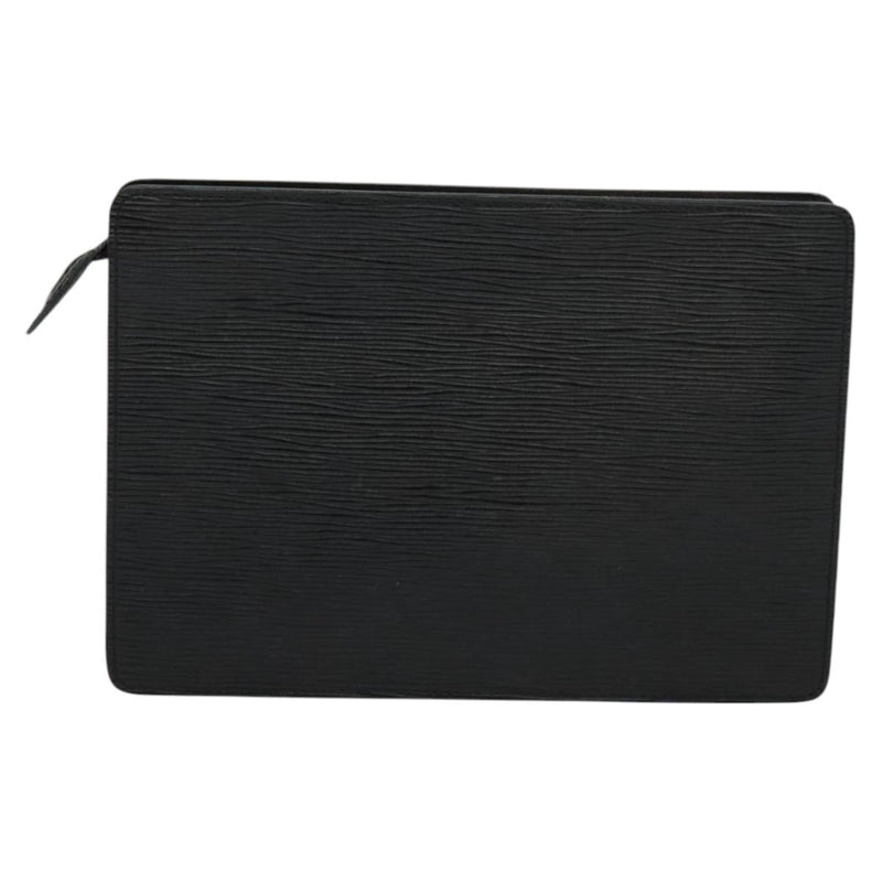 LOUIS VUITTON Epi Pochette Homme Clutch Bag Black Noir M52522 LV Auth ep8688